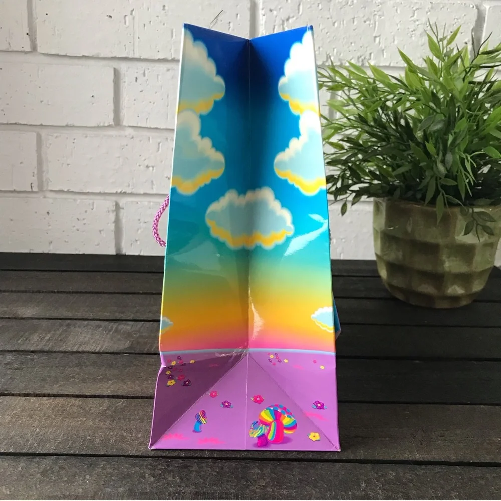 Lisa Frank Vintage Gift Bag Rainbow Chaser & Lollipop with Name Tag